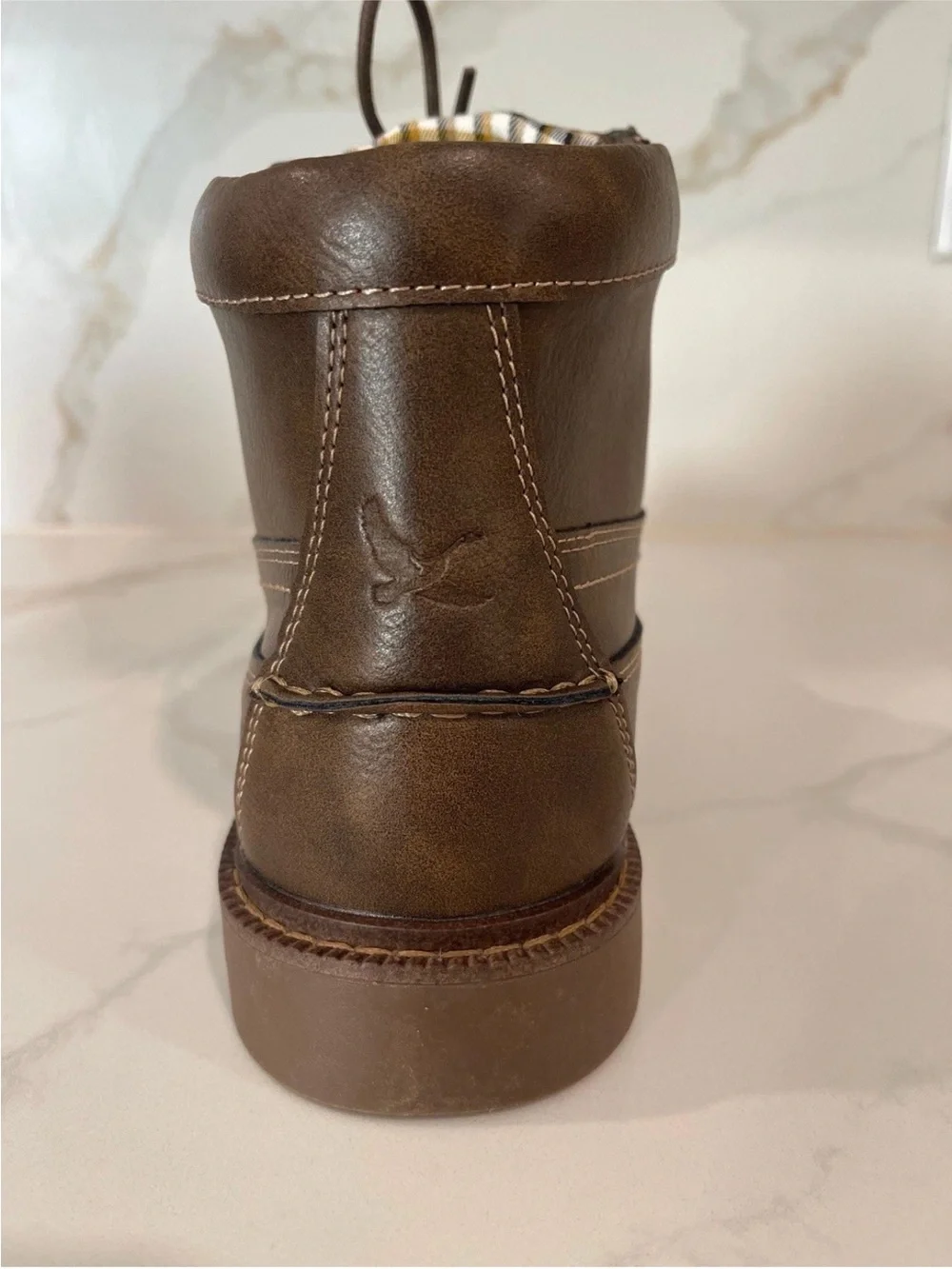 Eddie Bauer Merrimack Work Boots Men’s Size 9M Brown Leather MocToe Comfort NEW